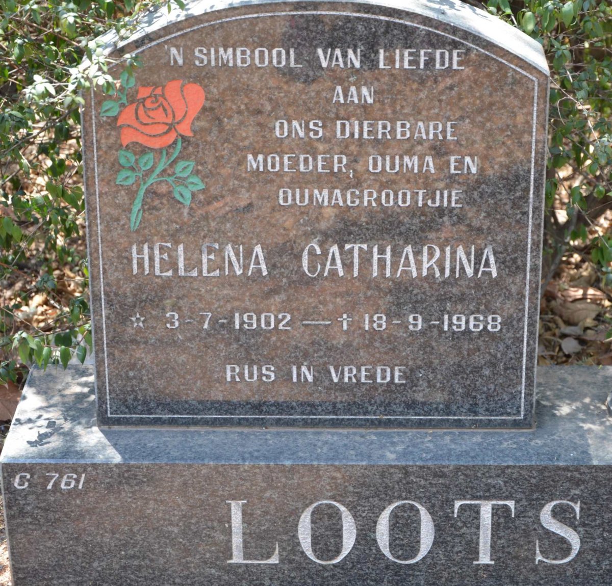 LOOTS Helena Catharina 1902-1968