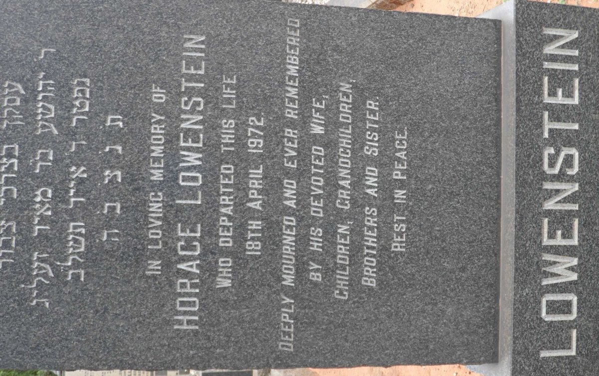 LOWENSTEIN Horace -1972