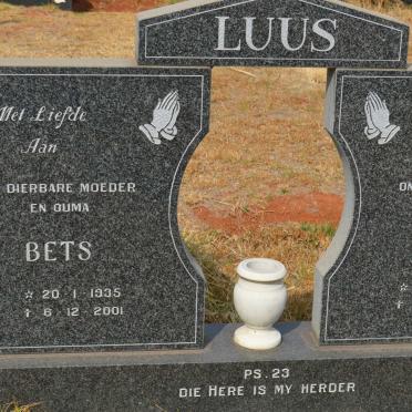 LUUS Boet 1935-2003 &amp; Bets 1935-2001