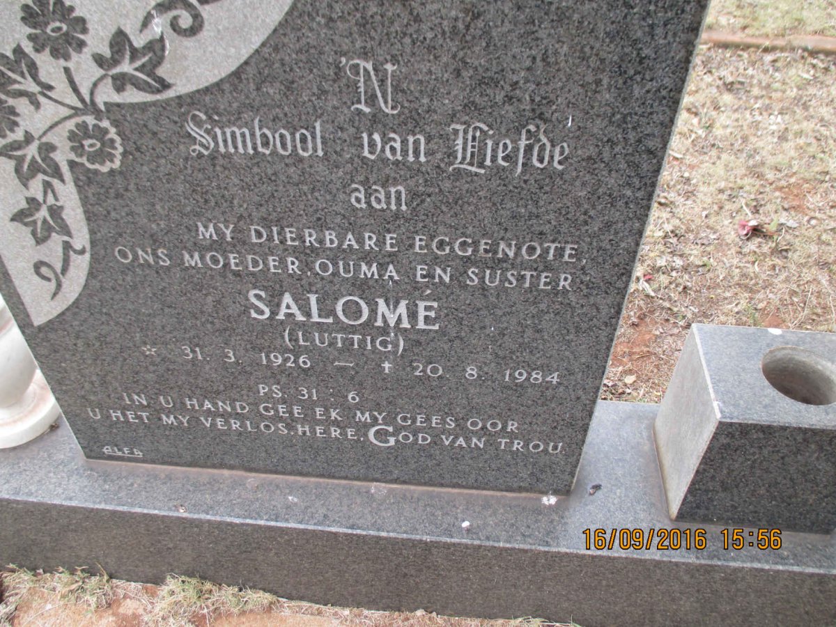 LUTTIG Salome 1926-1984