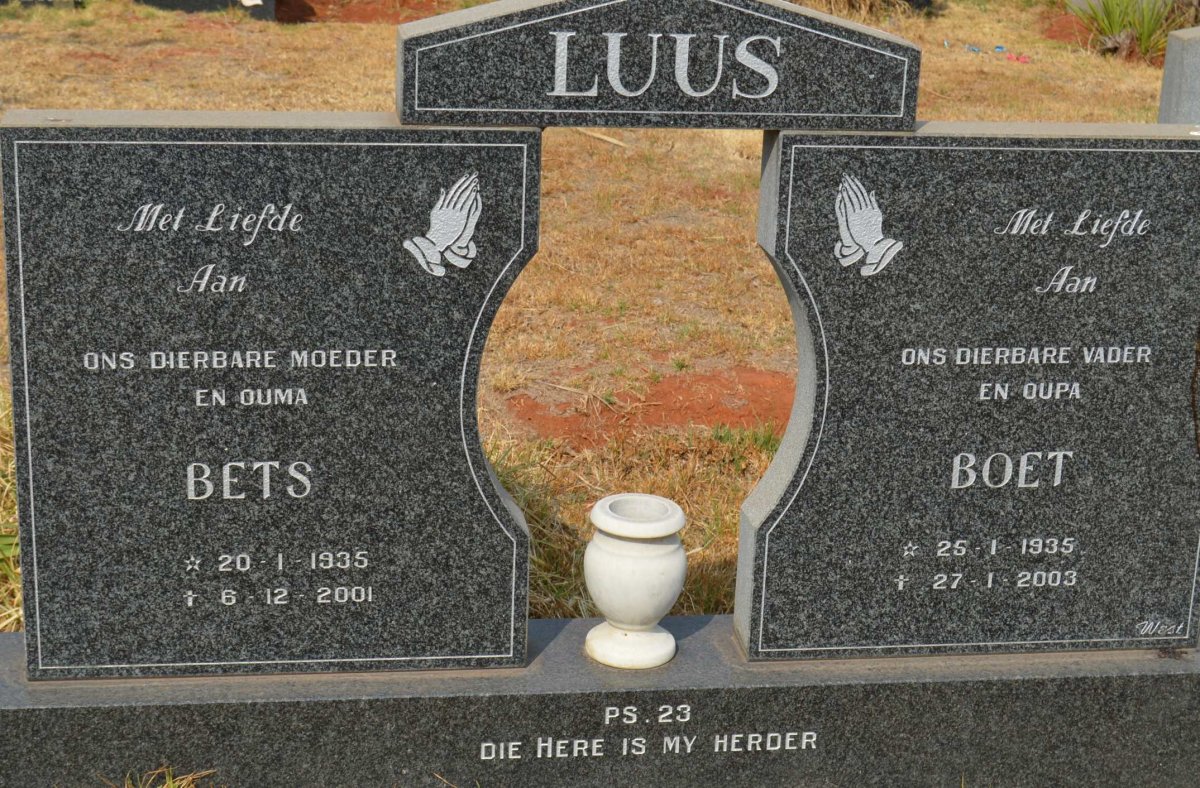 LUUS Boet 1935-2003 &amp; Bets 1935-2001