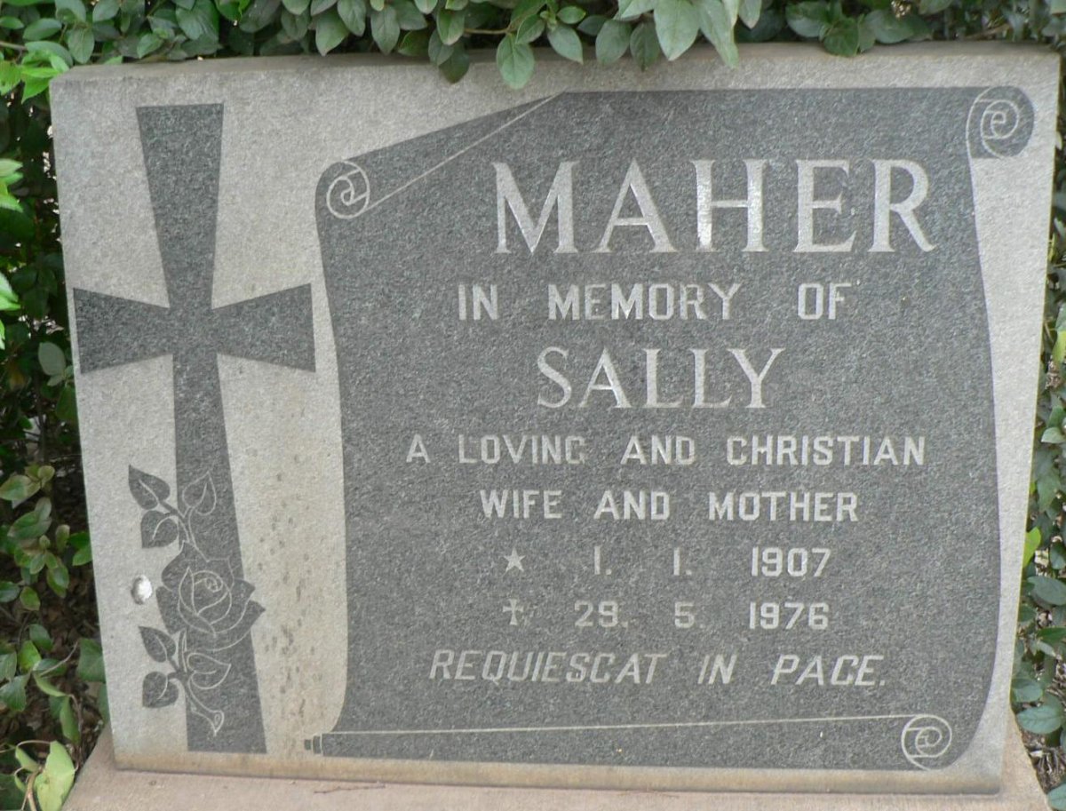 MAHER Sally 1907-1976