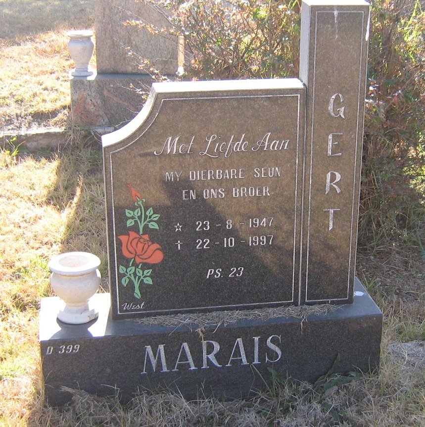MARAIS Gert 1947-1997