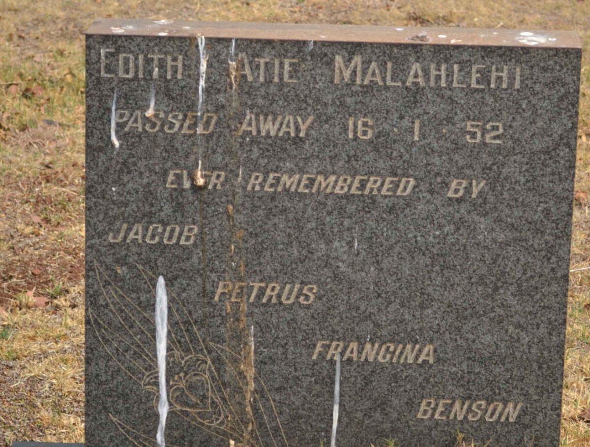MALAHLEHI Edith Atie -1952
