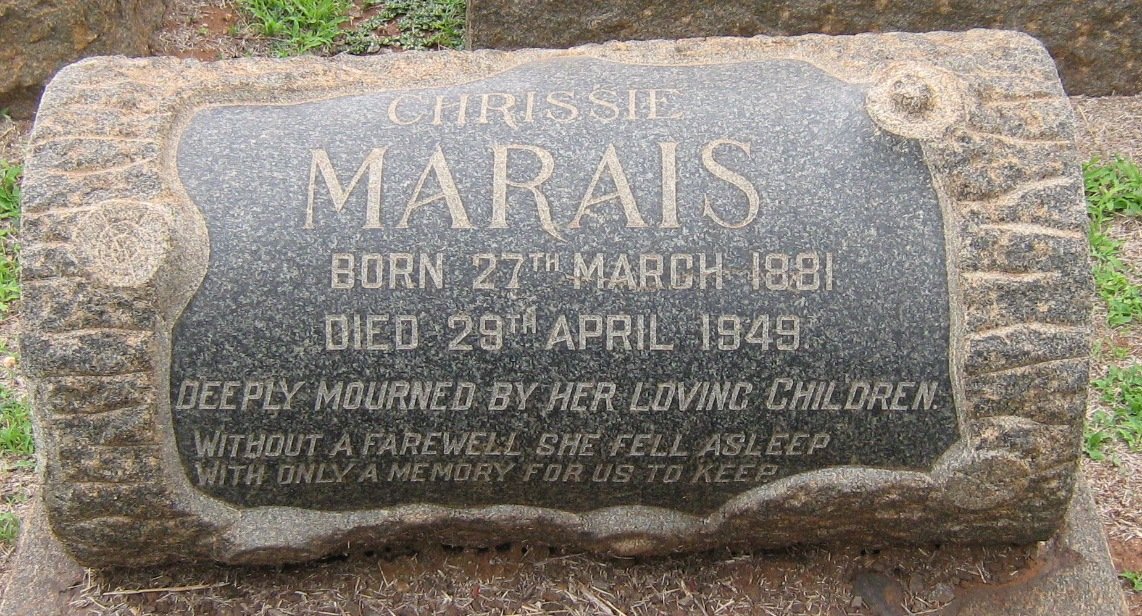 MARAIS Chrissie 1881-1949
