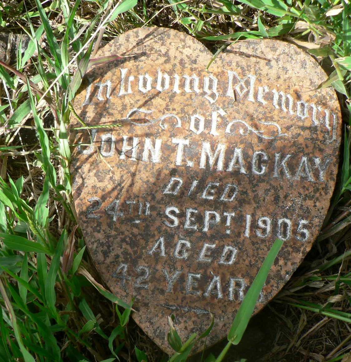 MACKAY John T. -1905