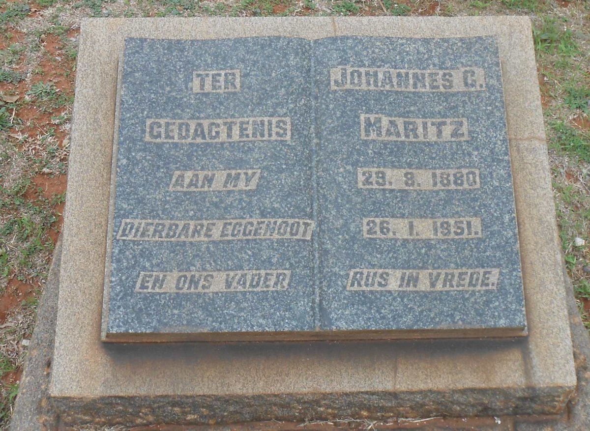MARITZ Johannes C. 1880-1951