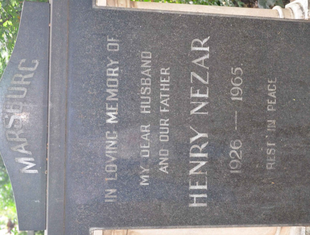 MARSBURG Henry Nezar 1926-1965