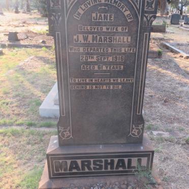 MARSHALL J.W. -1916