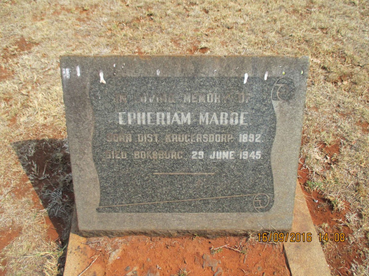 MABOE Epheriam 1892-1945