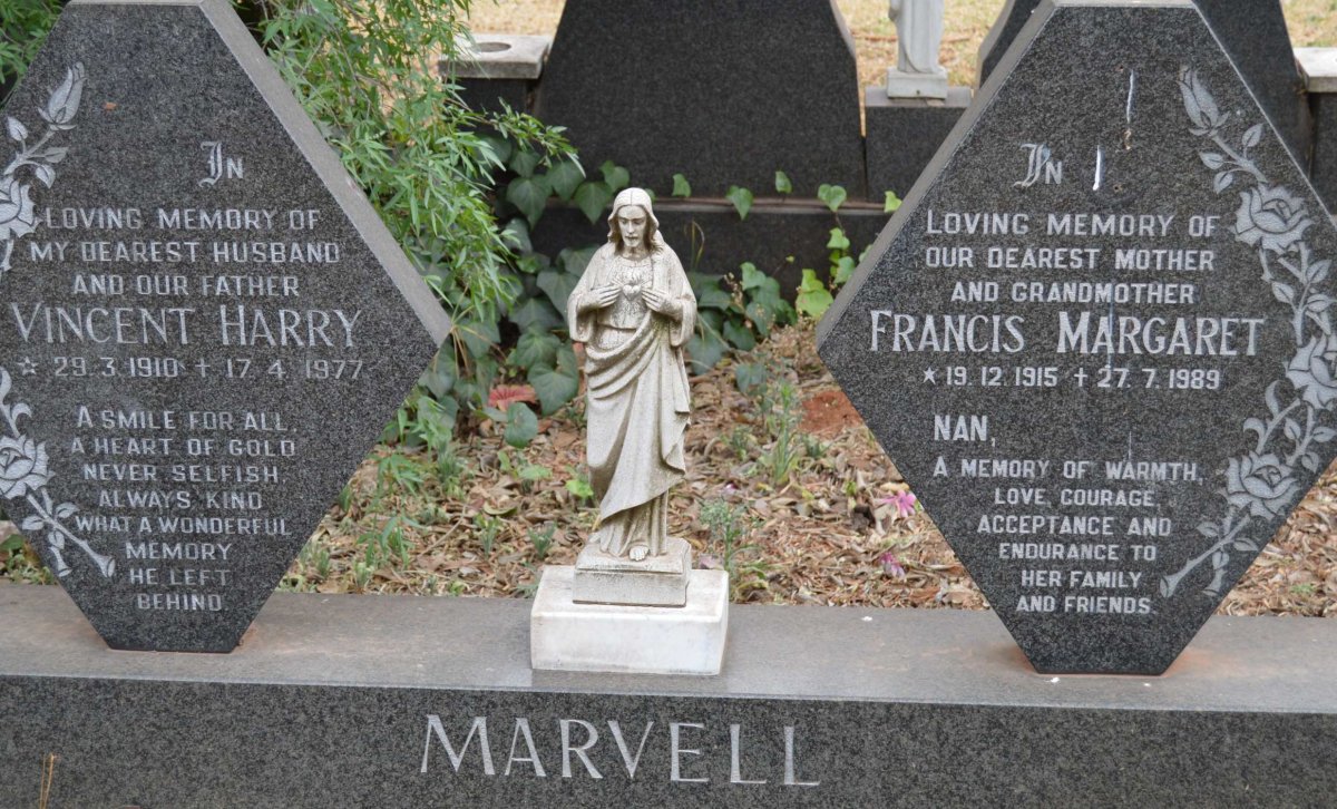 MARVELL Vincent Harry 1910-1977 &amp; Francis Margaret 1915-1989