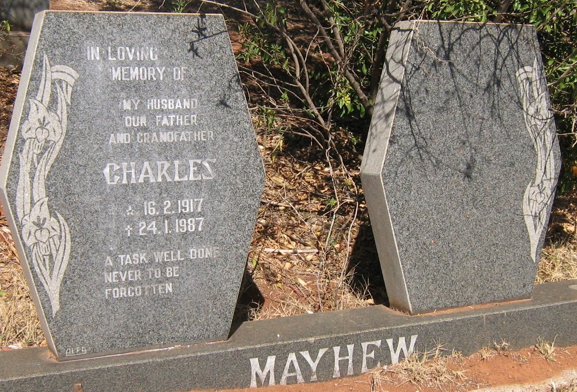 MAYHEW Charles 1917-1987