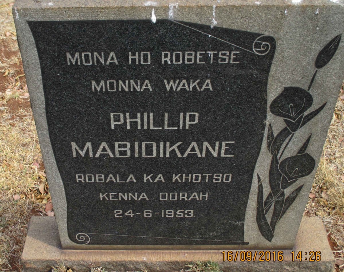 MABIDIKANE Phillip -1953