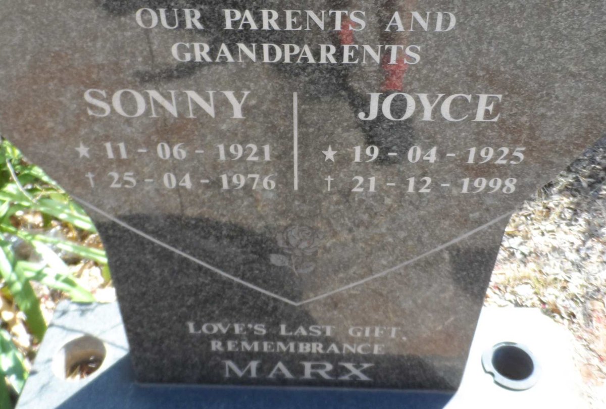 MARX Sonny 1921-1976 &amp; Joyce 1925-1998