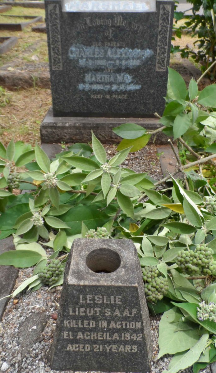 MARSHALL Charles Alexander 1888-1950 &amp; Martha May 18?0-1954:: MARSHALL Leslie -1942