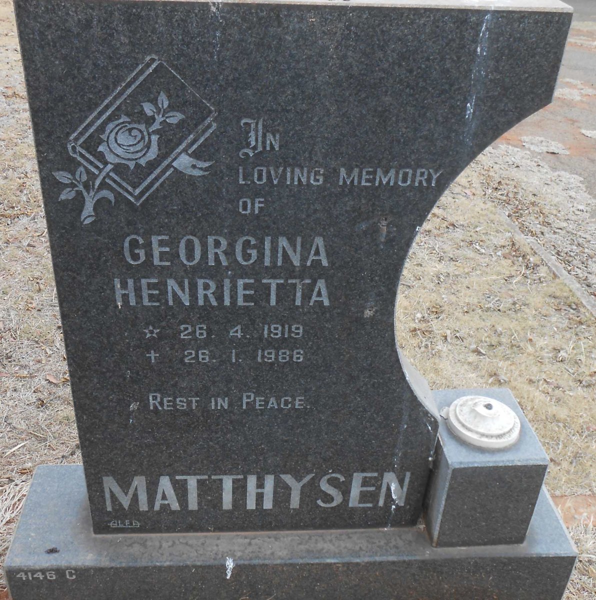 MATTHYSEN Georgina Henrietta 1919-1986