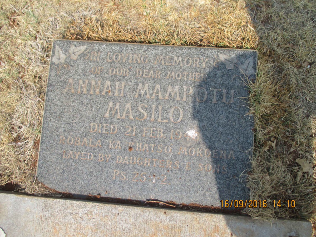 MASILO Anna Mampoth -1945