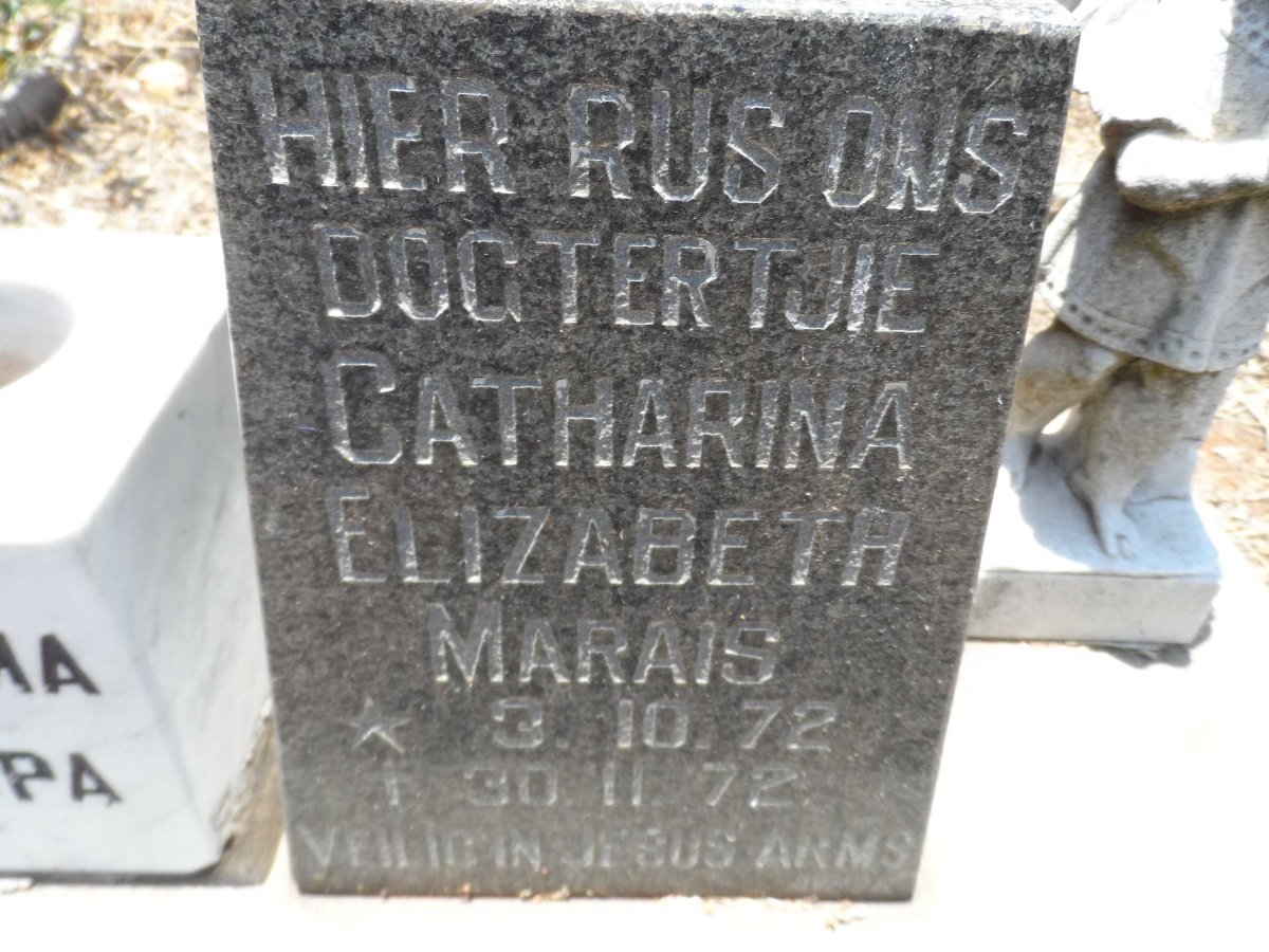 MARAIS Catharina Elizabeth 1972-1972
