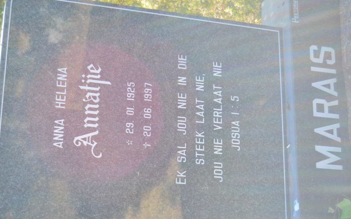 MARAIS Annatjie 1925-1997