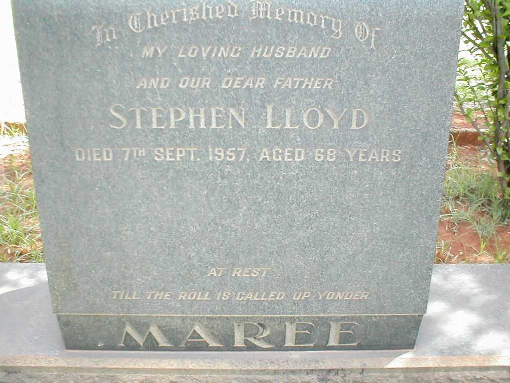 MAREE Stephen Lloyd -1957