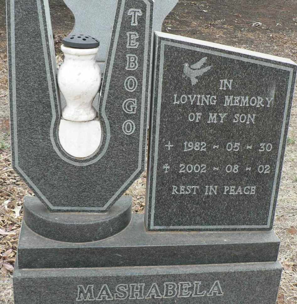 MASHABELA Tebogo 1982-2002