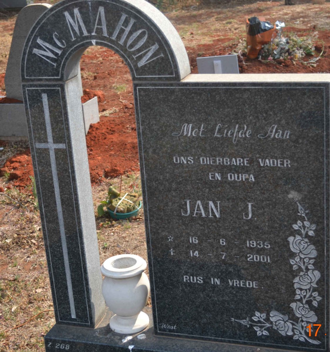 McMAHON Jan J. 1935-2001