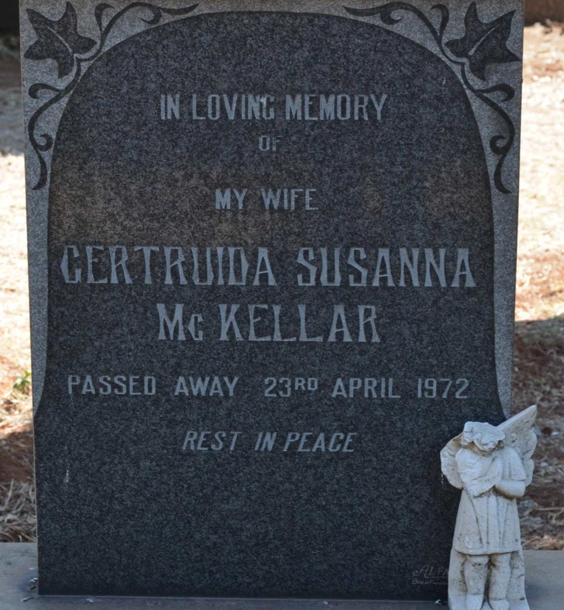 McKELLAR Gertruida Susanna -1972