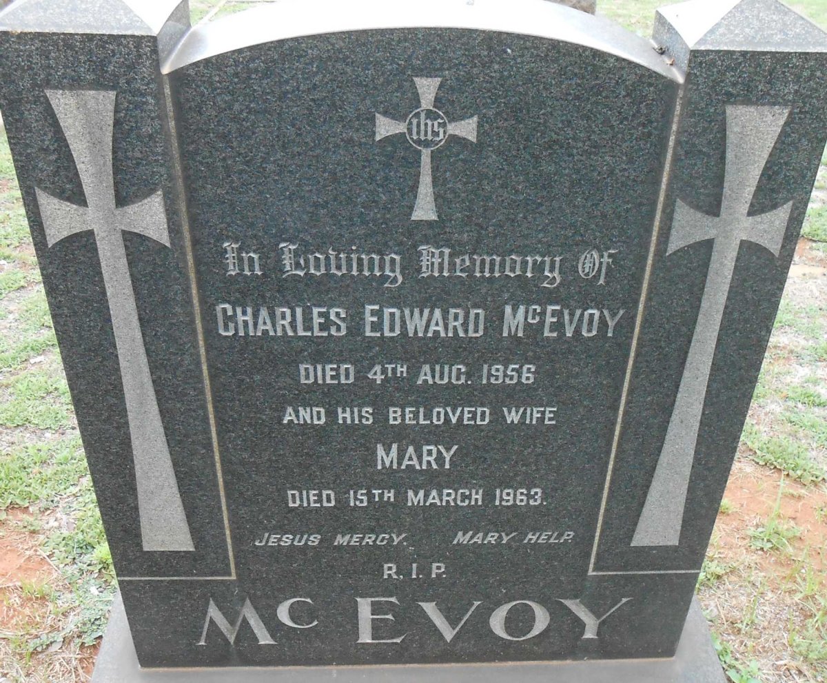 McEVOY Charles Edward -1956 &amp; Mary -1963