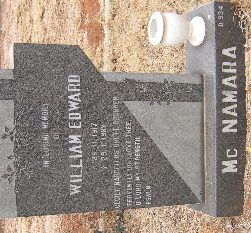 McNAMARA William Edward 1917-1989