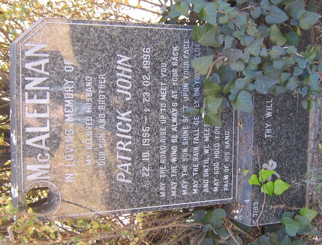 McALEENAN Patrick John 1955-1996
