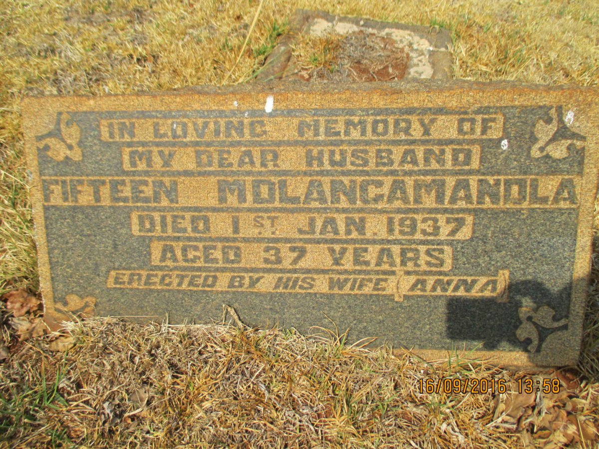 MDLANGAMANDLA Fifteen -1937
