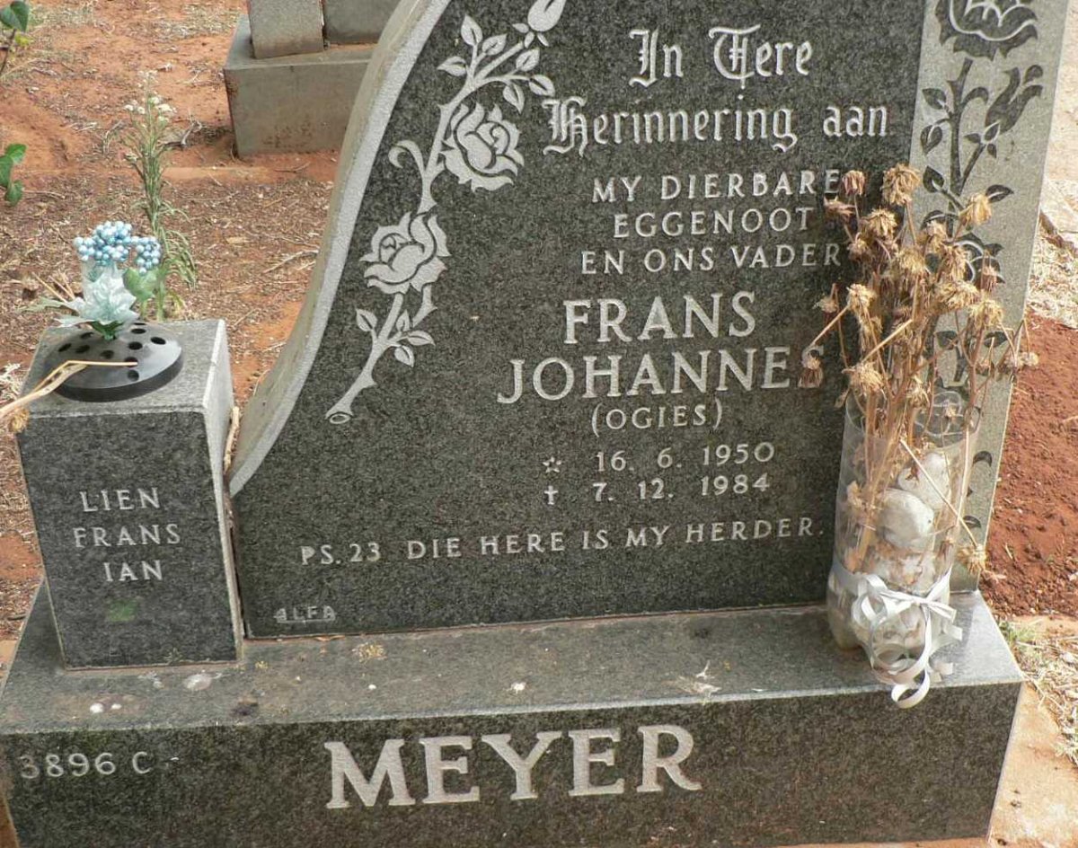 MEYER Frans Johannes 1950-1984