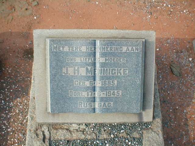 MENNIGKE J.H. 1885-1945
