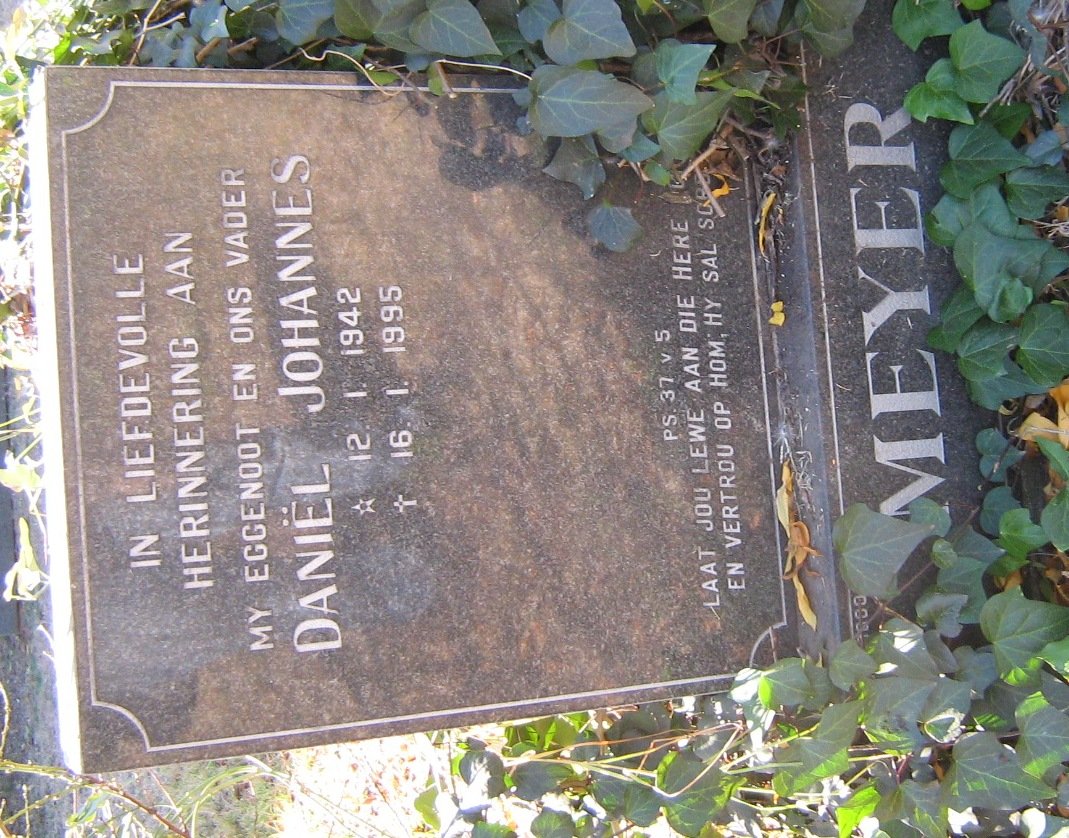 MEYER Daniël Johannes 1942-1995