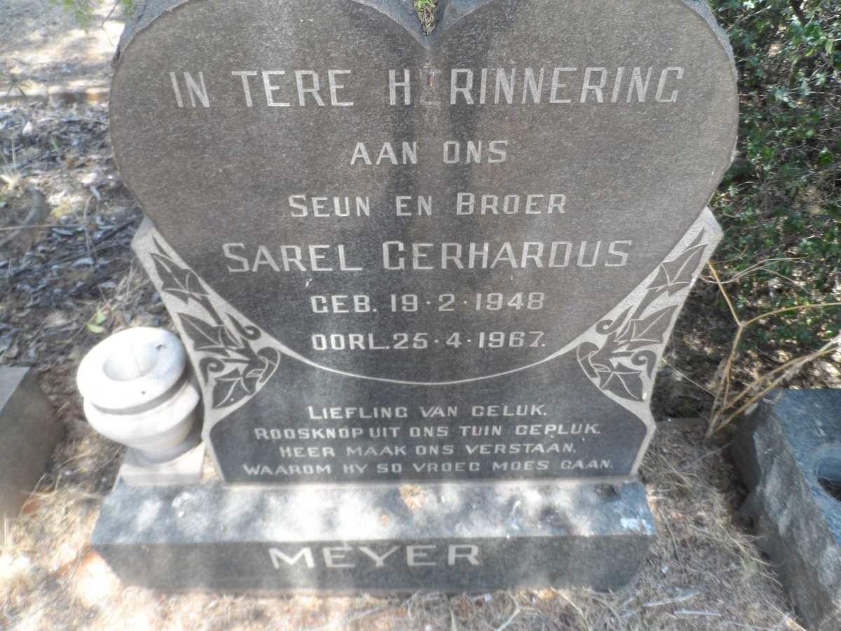 MEYER Sarel Gerhardus 1948-1967