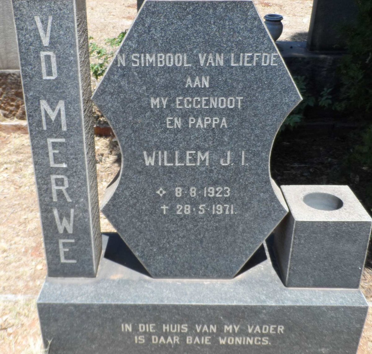 MERWE Willem J.I., van der 1923-1971