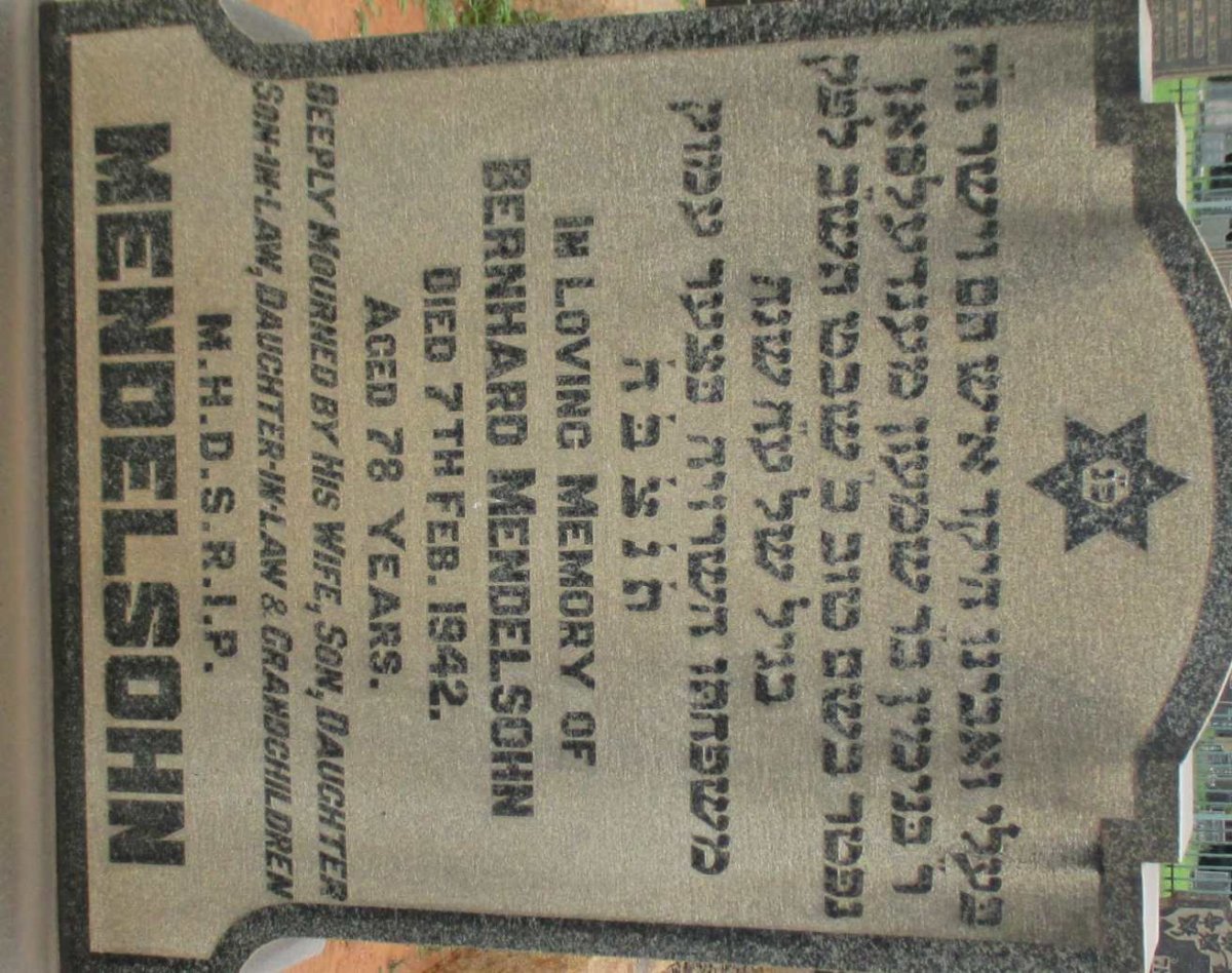 MENDELSOHN Bernhard -1942