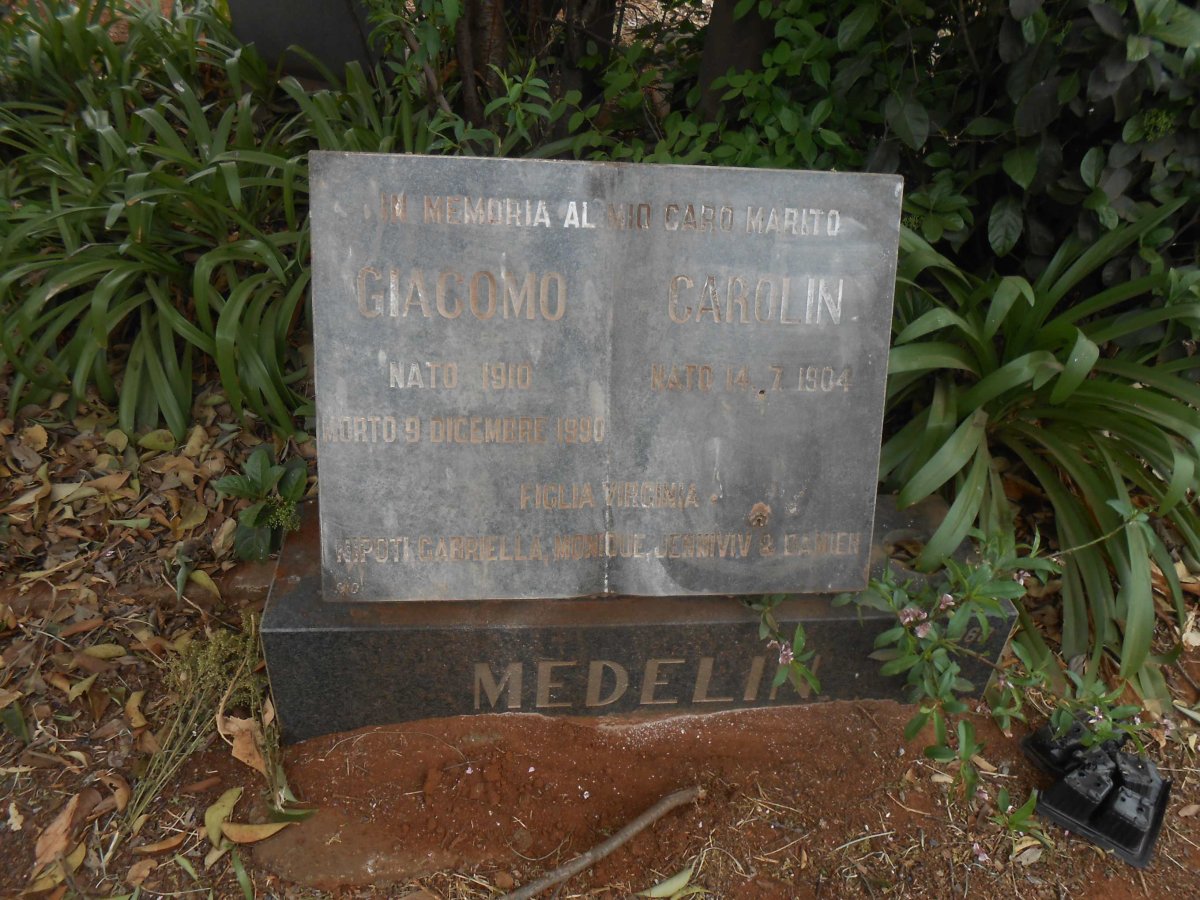 MEDELIN Giacomo 1910-1990 &amp; Carolin 1904-