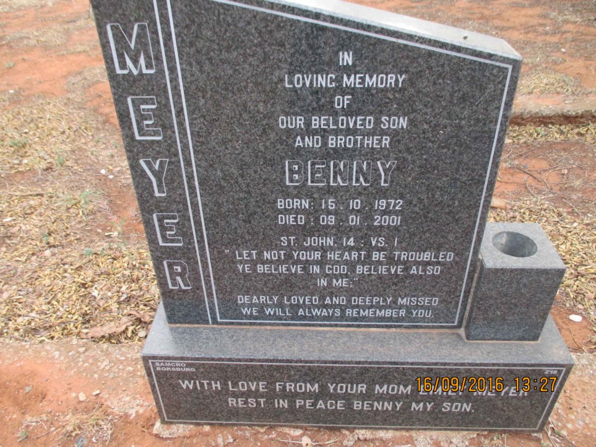 MEYER Benny 1972-2001