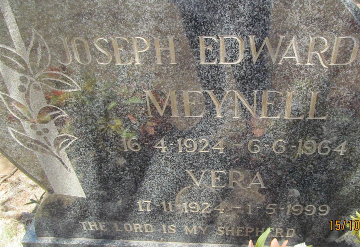 MEYNELL Joseph Edward 1924-1964 &amp; Vera 1924-1999