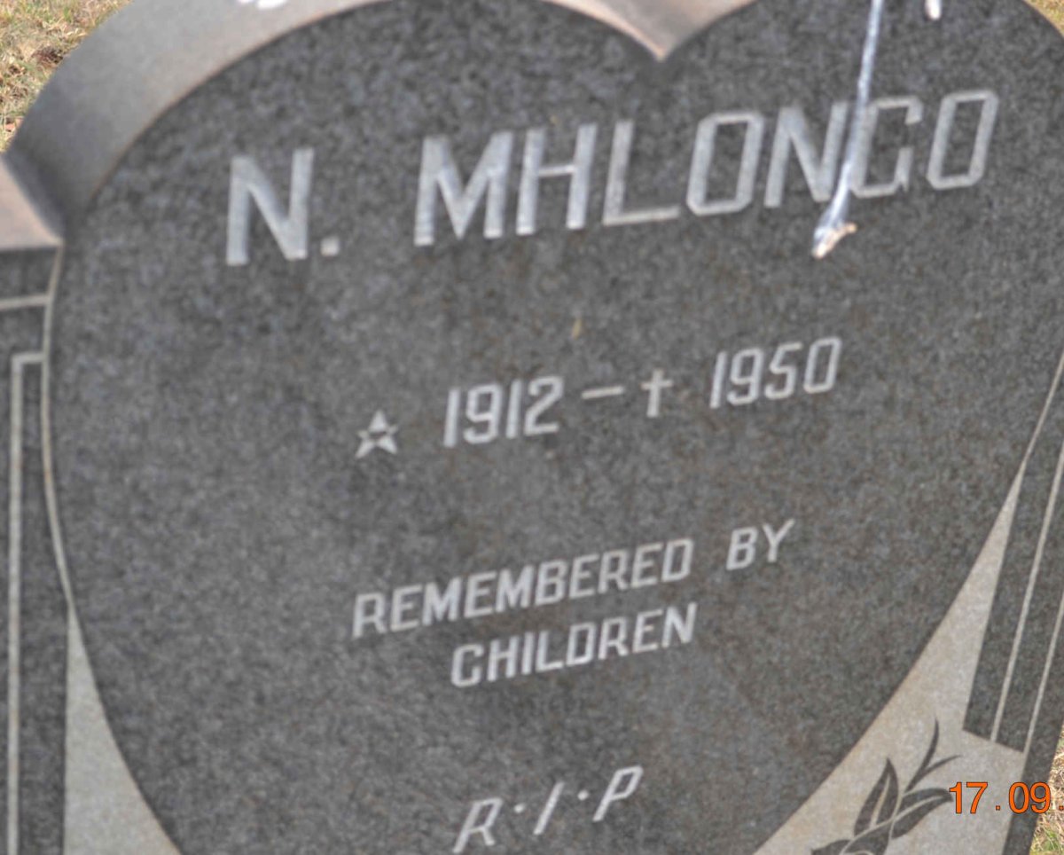 MHLONGO N. 1912-1950