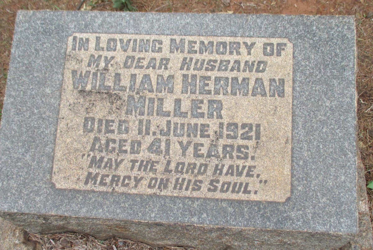 MILLER William Herman -1921