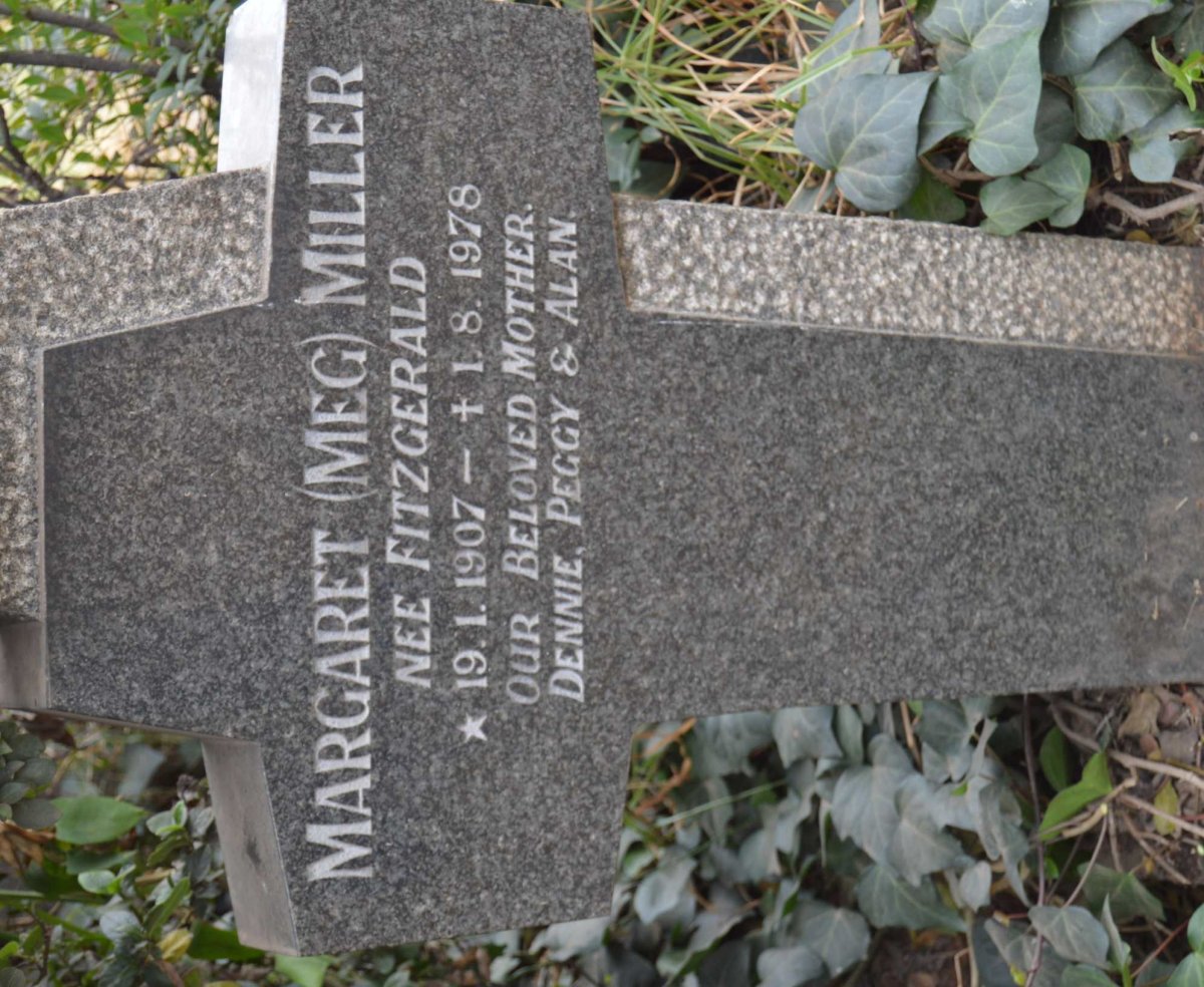 MILLAR Margaret nee FITZGERALD 1907-1978