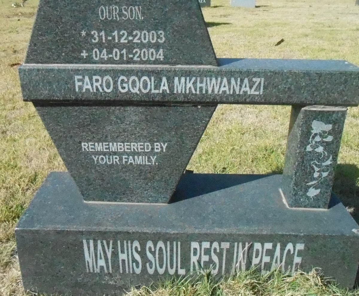 MKHWANAZI Faro Gqola 2003-2004