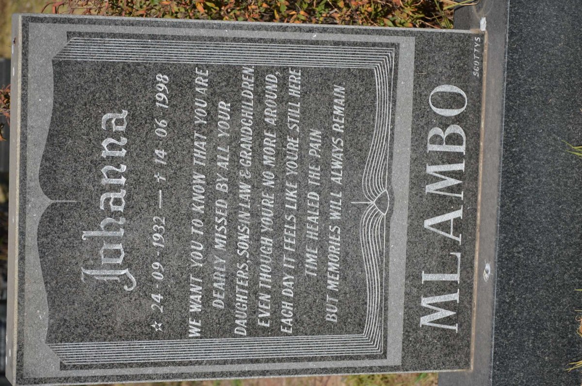 MLAMBO Johanna 1932-1998