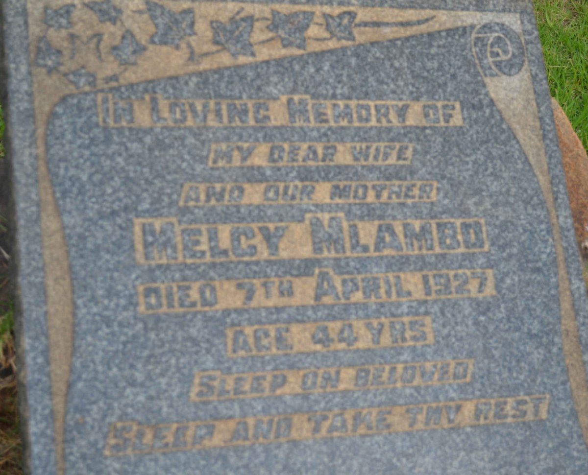 MLAMBO Melcy -1927