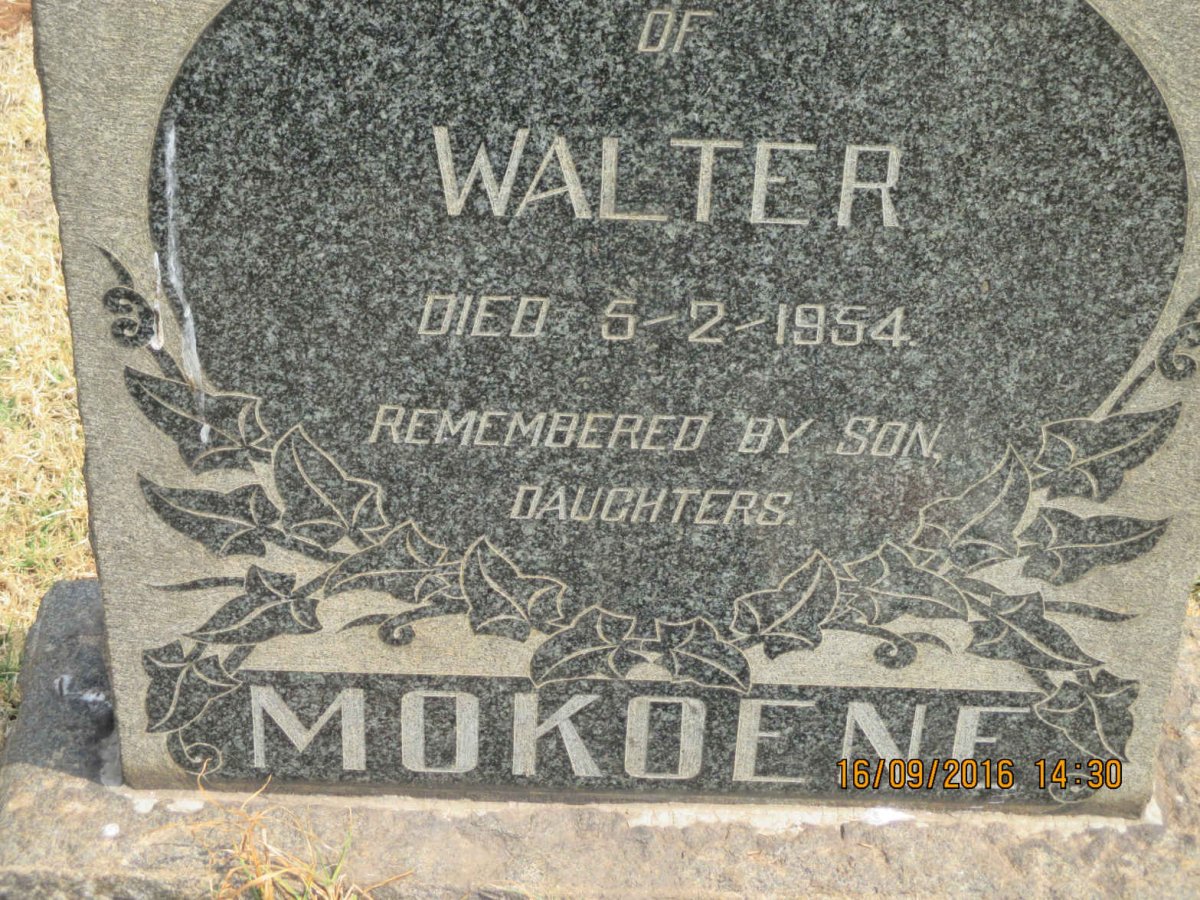 MOKOENE Walter -1954