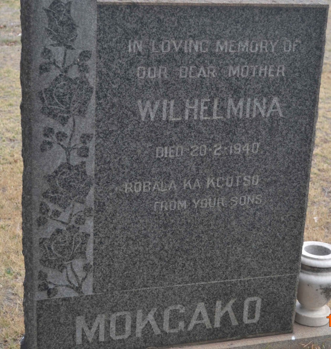 MOKGAKO Wilhelmina -1940