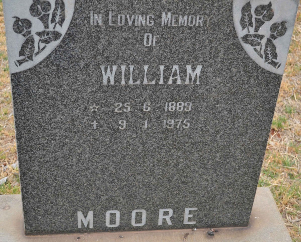 MOORE William 1889-1975