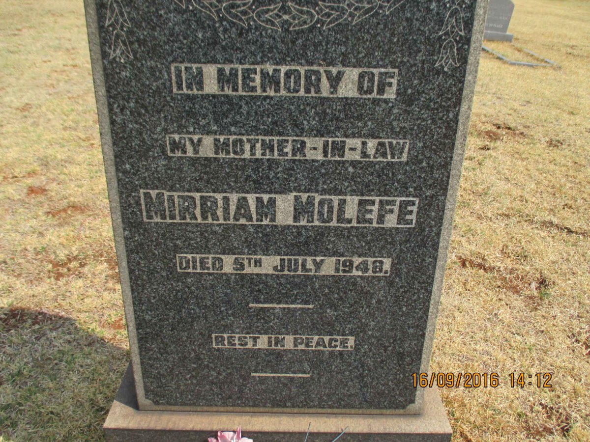 MOLEFE Mirriam -1948